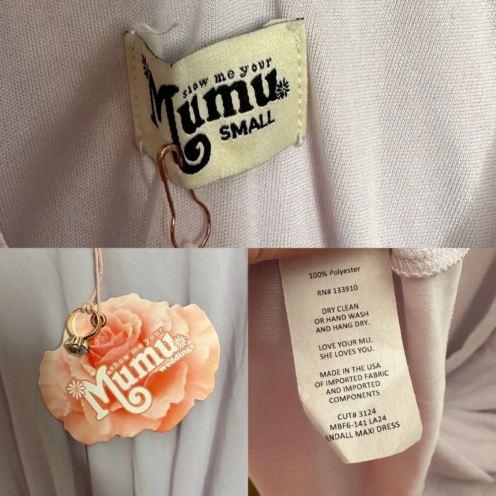 Show Me Your Mumu Kendall Dress Lavender NEW - Picture 8 of 8